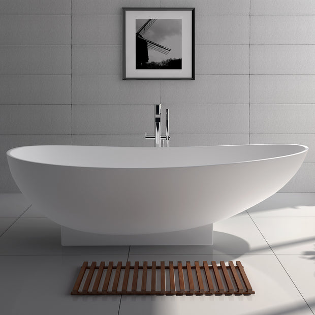 SW-136 Oval Freestanding Bathtub Shown Installed