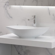  Wall Mounted Countertop Organizer in White Finish Shown Installed with Separate Sink