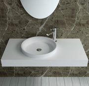 DW-116 Rectangular Wall Mounted Sink Shown Installed