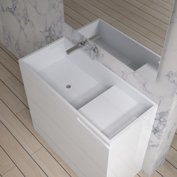 DW-129 Rectangular Freestanding Sink Shown