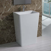 DW-130 Rectangular Freestanding Sink Shown Installed with Separate Sink