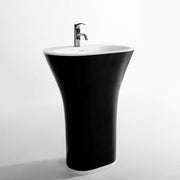 DW-152B Oval Freestanding Sink in Black Finish Shown