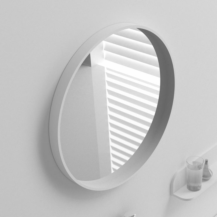 MW-101 Wall Mounted Rectangular Mirror Shown Installed