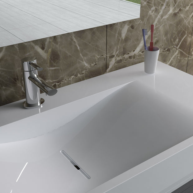 DW-102 Rectangular Wall Mounted Sink Shown