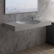 DW-117 Rectangular Wall Mounted Sink Shown Installed