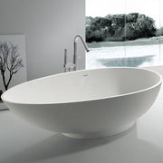 SW-113 Oval Freestanding Bathtub Shown Installed 