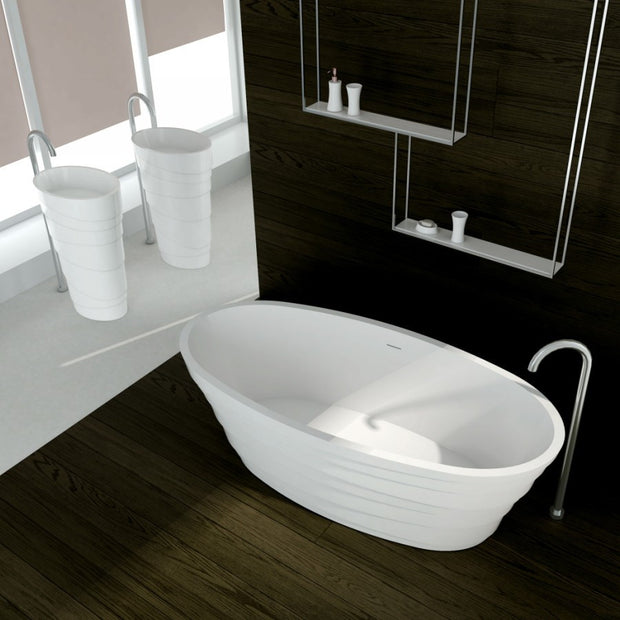 SW-150 Layered Freestanding Bathtub Shown